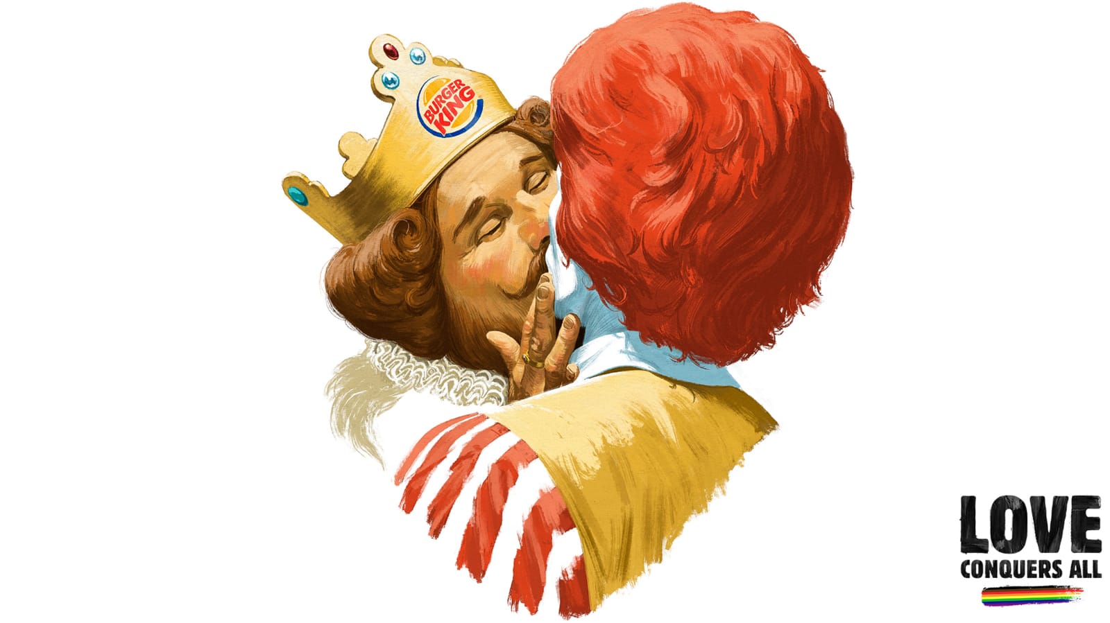 Imagem do post Burger King celebra a diversidade dando um beijo no MC Donald’s