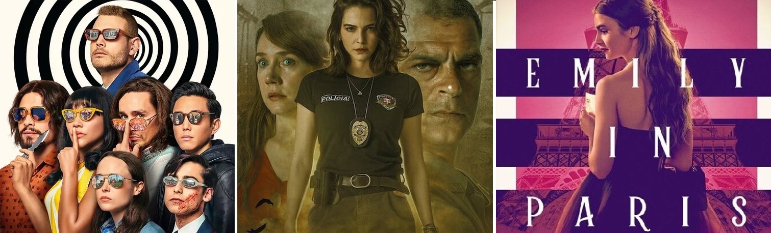 "The Umbrella Academy", "Bom Dia, Verônica" e "Emily in Paris" são renovadas pela Netflix