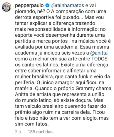 Anitta detona Portal POPline após ataque desonesto: "amarga derrota"