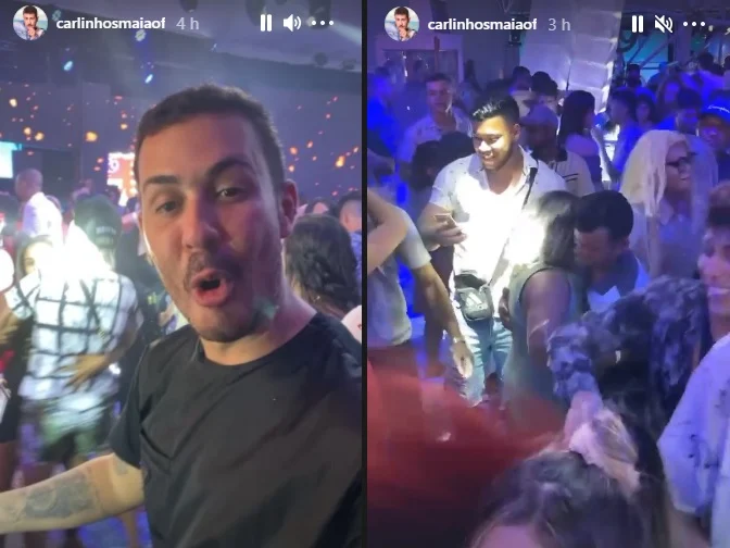Festa de Carlinhos Maia teve aglomeração e pouco distanciamento. (Foto: Instagram)
