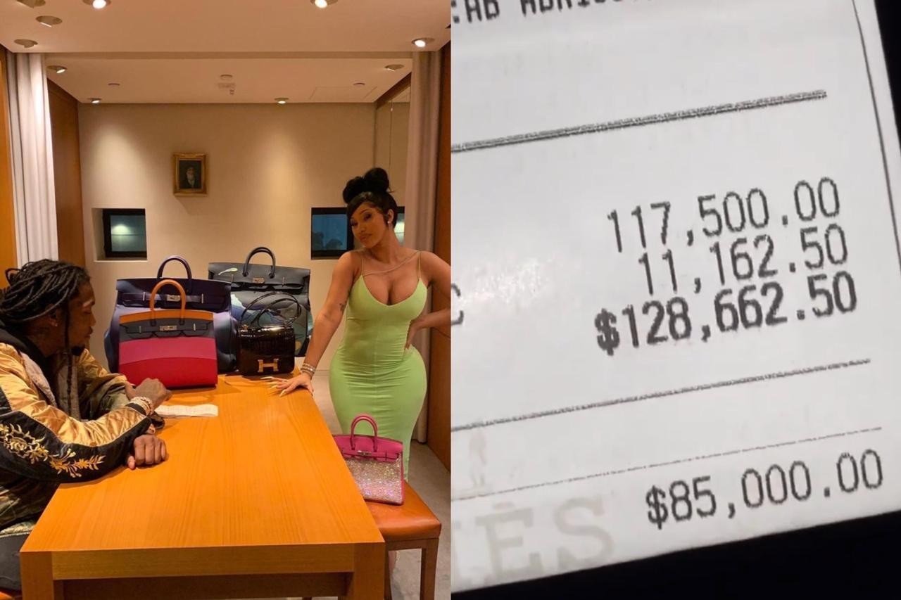 Após reatarem o relacionamento, Offset gastou R$ 800 mil em bolsas para Cardi B(Foto: Reprodução/ Instagram)