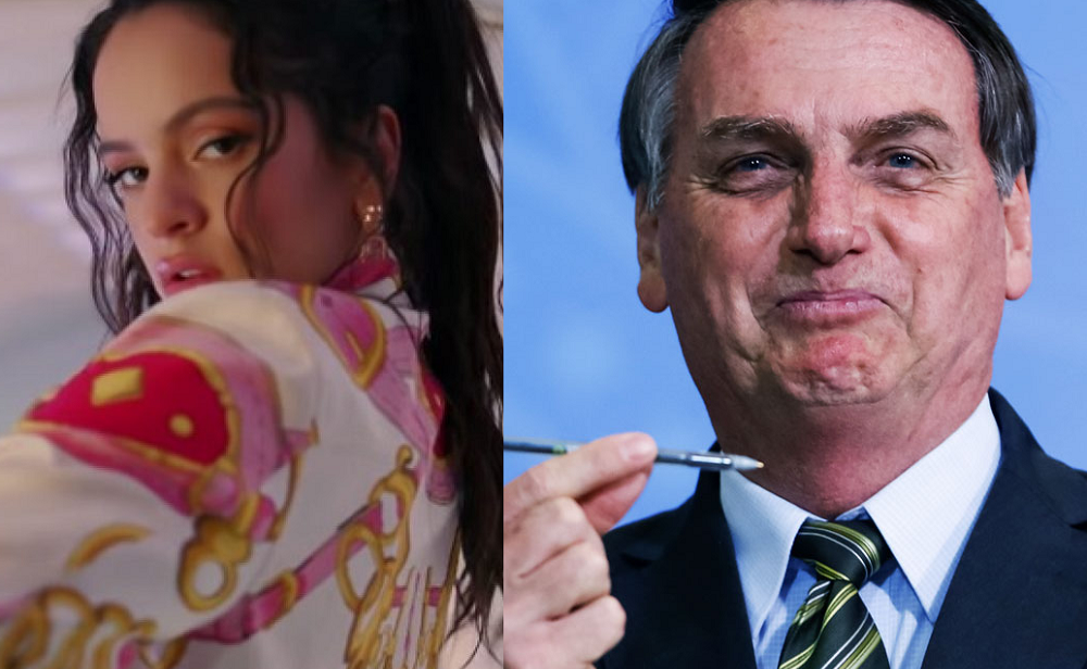 Rosalía e Bolsonaro (Foto: Reprodução)