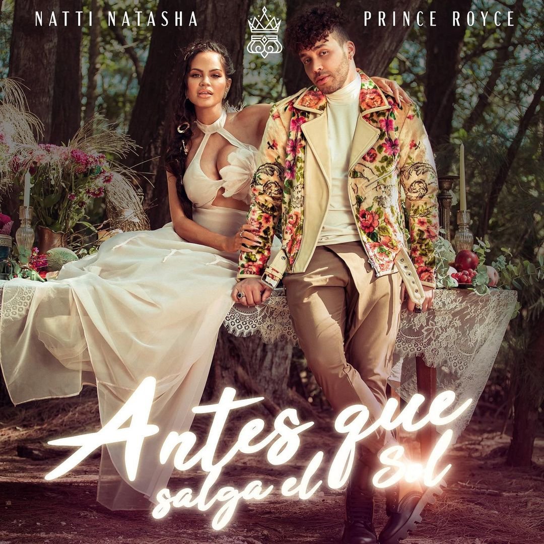 Capa de “Antes Que Salga El Sol”, parceria entre Natti Natasha e Prince Royce