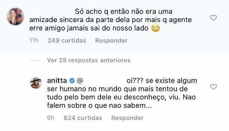 Anitta rebate crítica após unfollow em Nego do Borel (Foto: Reprodução/ Instagram)