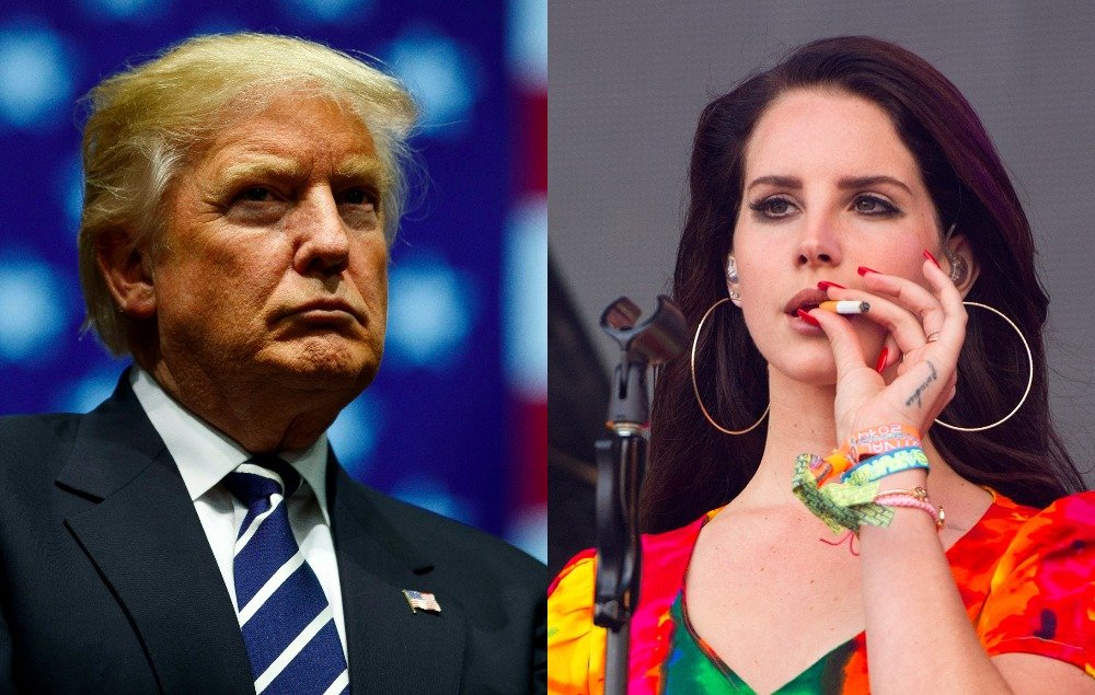 Donald Trump e Lana Del Rey (Foto: Reprodução)