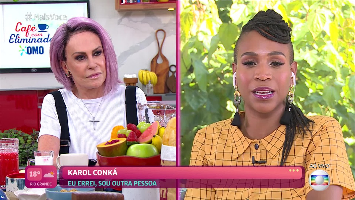 BBB21: No “Mais Você”, Karol Conká fala sobre rejeição: “sou a nova Carminha”