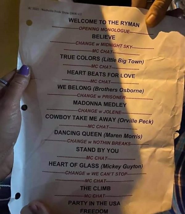 miley cyrus setlist