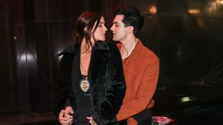 Modelo Natália Barulich, a "Morena", com Luan Santana (Imagem: Divulgação)