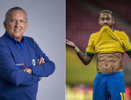 Imagem do post: Neymar curte post que chama Galvão Bueno de falso