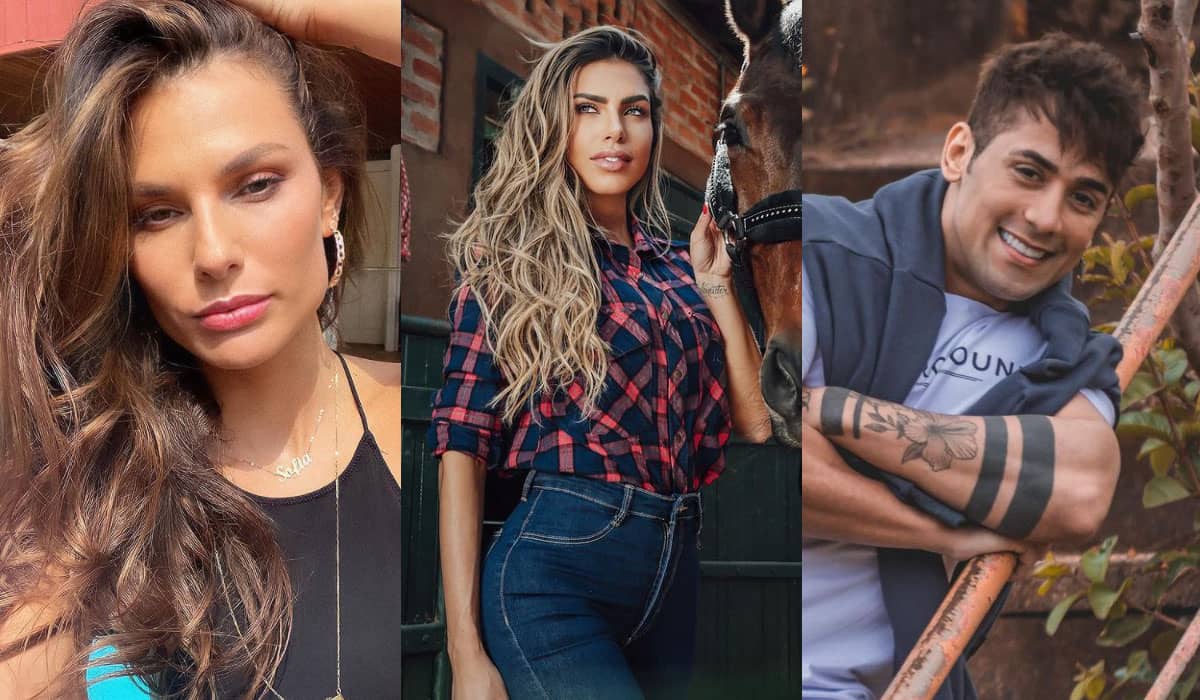 Dayane, Erika e Tiago formam a terceira Roça de “A Fazenda 13”