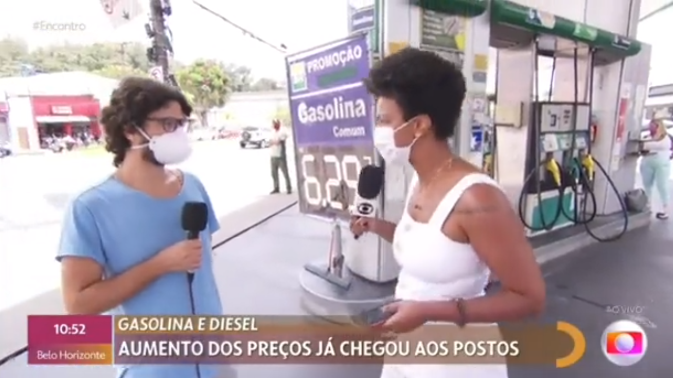 Vídeo: Jovem dispara "Fora Bolsonaro" durante entrevista na Globo