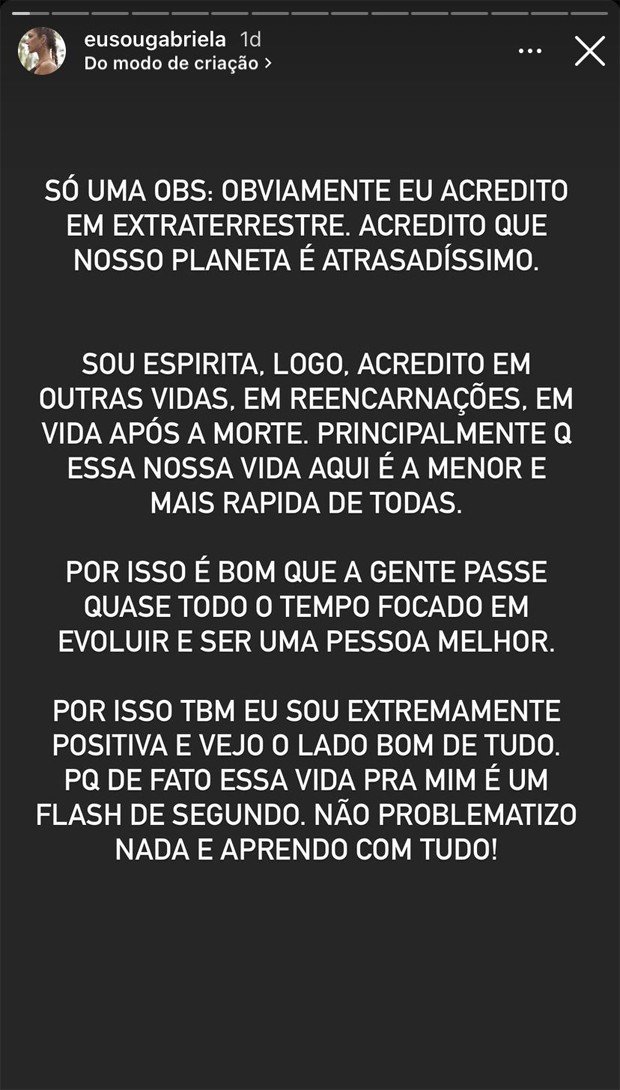 Gabriela Pugliesi fala sobre crença em ETs: "Nosso planeta é atrasadíssimo" 53 gabriela pugliese