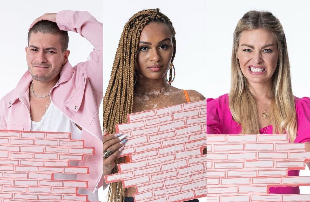 Arthur, Bárbara e Natália estão no quarto paredão do BBB22