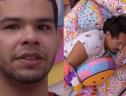 Imagem do post: BBB22: Vyni é humilhado por Eliezer que finge dormir  para dar gelo no brother