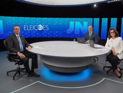 Imagem do post: Entrevista de Bolsonaro no Jornal Nacional rende a maior audiência do ano na TV brasileira