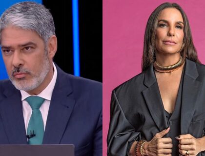 Imagem do post: De propósito? William Bonner ignora Ivete Sangalo na porta da Globo