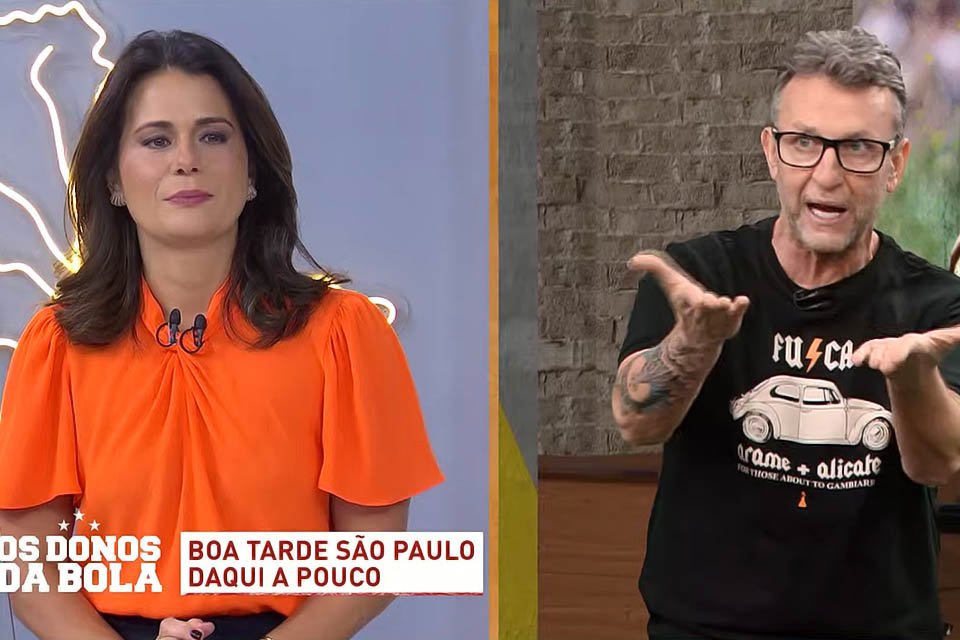 Imagem do post Neto questiona jornalista ao vivo sobre ida de Bolsonaro a debate e cria saia-justa: “Pipocou?”