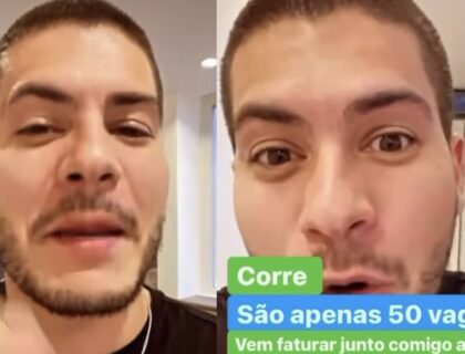 Imagem do post: Instagram exclui ‘publi’ de Arthur Aguiar após ator anunciar produto impróprio