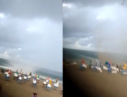 Imagem do post: Vídeo: Homem é arrastado por tornado no México