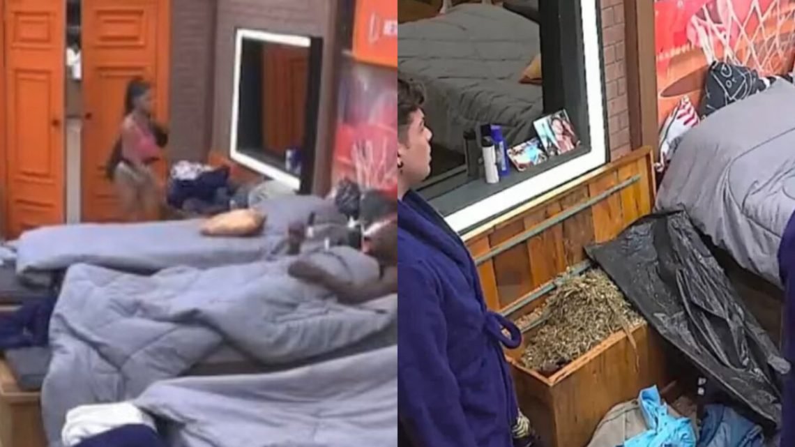 A Fazenda 14: Ingrid joga cocô de cavalo nos pertences de Vini; assista