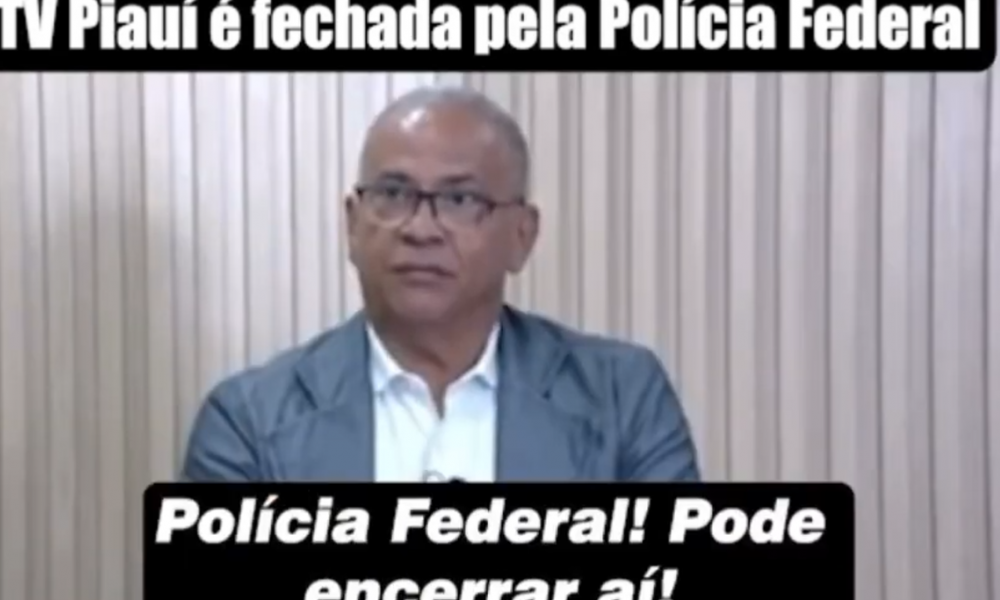 Vídeo: PF interrompe transmissão ao vivo e tira TV Piauí do ar por decisão do TRE