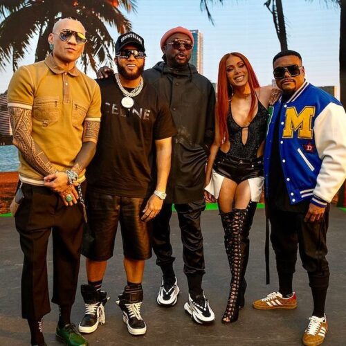 Imagem do post: Anitta, Black Eyed Peas e El Alfa gravam videoclipe de nova parceria