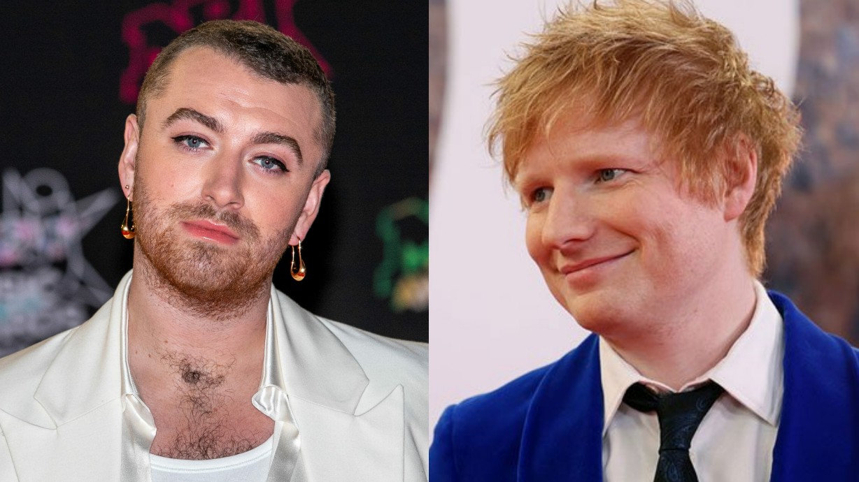 Imagem do post Sam Smith revela que ganhou estátua de pênis gigante de Ed Sheeran: “Selvagem”