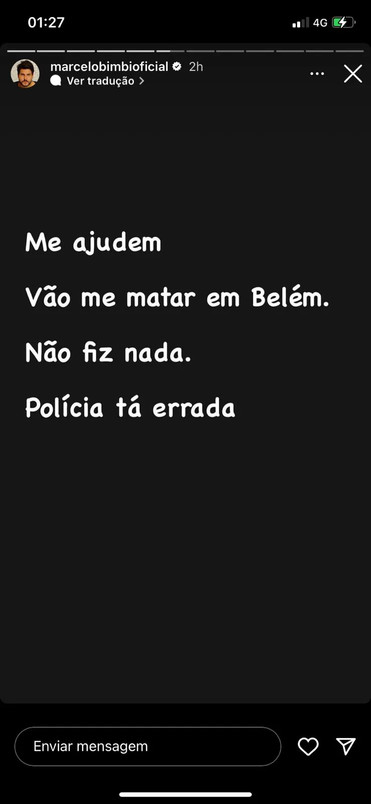 Marcelo Bimbi, ex-marido de Nicole Bahls, diz que foi preso e pede ajuda na web: "Não mereço isso"