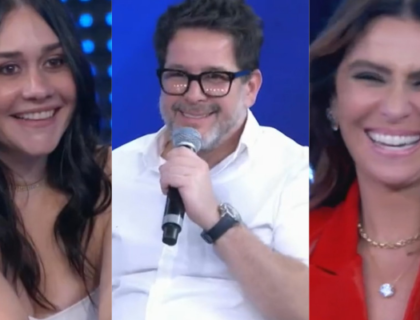 Imagem do post: Vídeo: Web aponta climão entre Alessandra Negrini, Giovanna Antonelli e Murilo Benício durante o “Domingão”