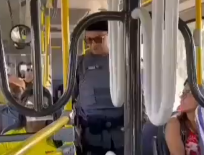 Imagem do post: GRAVE! Policial induz pessoas em ônibus a não votar em Lula e vídeo viraliza