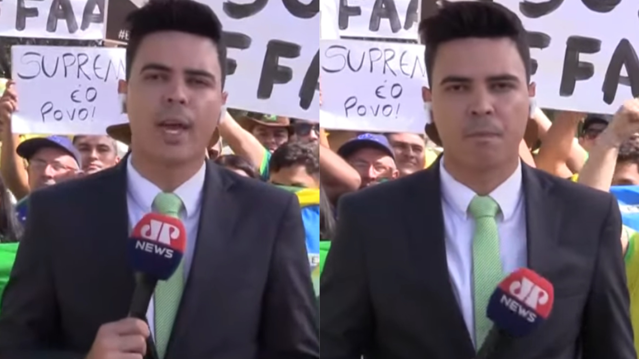 Imagem do post Equipe da Jovem Pan News é hostilizada por bolsonaristas