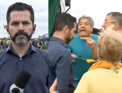 Imagem do post: Repórter da Record é intimidado em manifestação de bolsonaristas