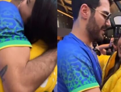 Imagem do post: Novo casal? Kerline e Shay são vistos aos beijos durante evento em São Paulo; veja vídeo