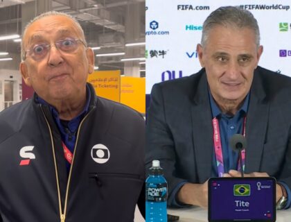 Imagem do post: Galvão Bueno diz que Brasil não fez uma grande copa e critica Tite: “Não era pra perder”