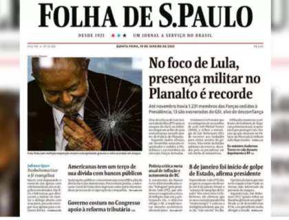 Imagem do post: Folha de S.Paulo é detonada após montagem com foto do presidente: “Criminosa”