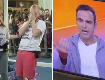 Imagem do post: BBB23: Ao vivo, Tadeu Schmidt dá bronca em Manoel Vicente após gafe inacreditável: “Não aprendeu?”; vídeo