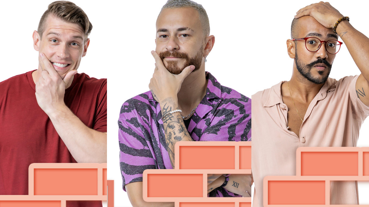 BBB23: Ricardo, Cristian e Fred formam o 5º paredão