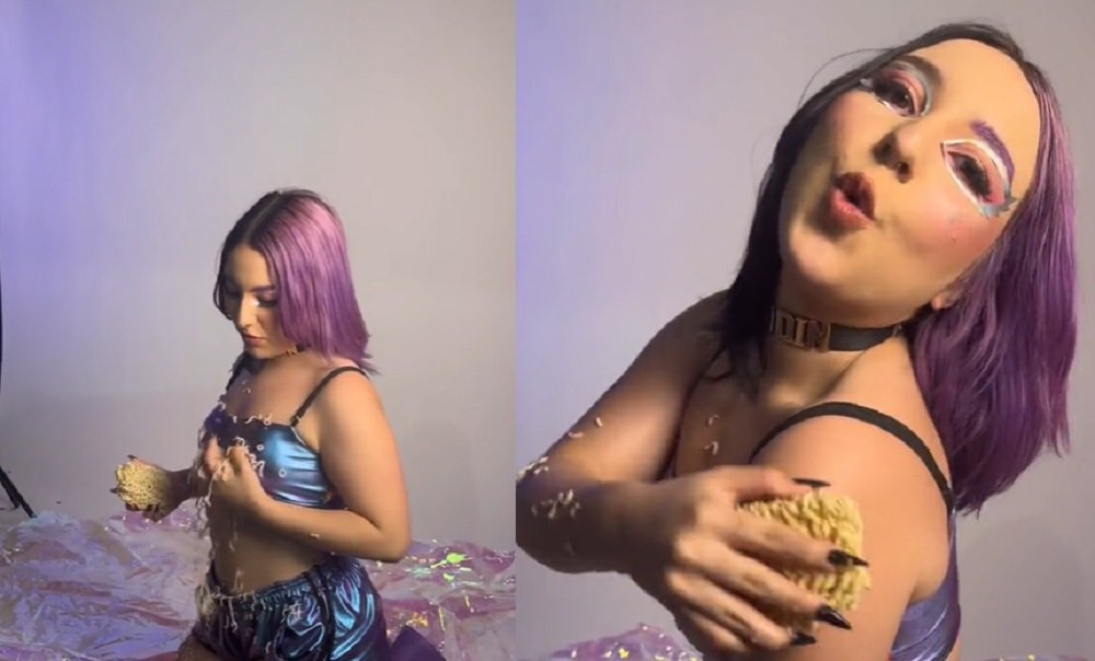 belle belinha banho miojo