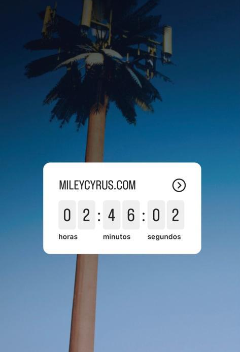 Nova contagem regressiva! Saiba o que Miley Cyrus está preparando