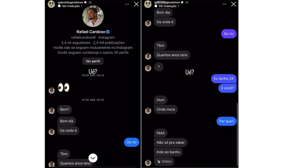 Atriz trans expõe investidas de Rafael Cardoso ainda casado 52 Atriz trans expõe investidas de Rafael Cardoso ainda casado