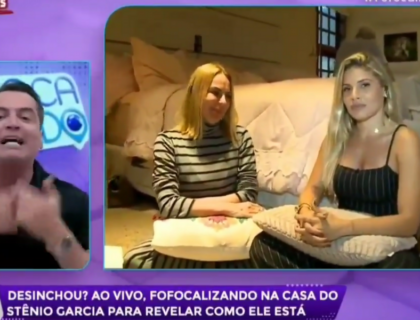 Imagem do post: Leo Dias e esposa de Stênio Garcia batem boca ao vivo no Focalizando; vídeo