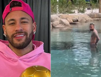 Imagem do post: Que fase! Neymar recebe multa de R$ 16 milhões por lago artificial de sua mansão