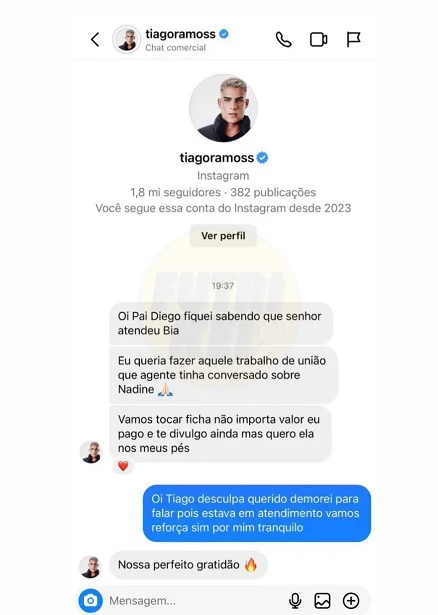 Tiago Ramos é exposto após pedir amarração para mãe de Neymar