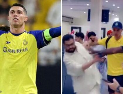 Imagem do post: VÍDEO | Cristiano Ronaldo empurra fã e episódio viraliza na web