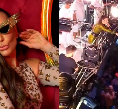 Imagem do post: Durante show, Ivete Sangalo se irrita com foliã e dá lição de moral: “Canto quantas vezes quiser”; veja vídeo