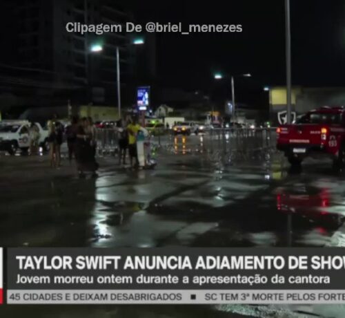 Imagem do post: VÍDEO: GloboNews exibe fã de Taylor Swift tendo convulsão em frente a estádio