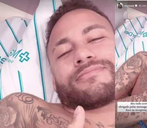 Imagem do post: “Foco na recuperação”, diz Neymar após cirurgia no joelho