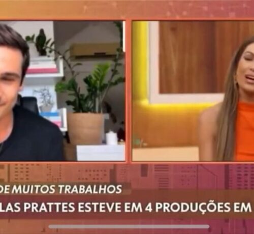 Imagem do post: Ao vivo na TV! Nicolas Prattes é supostamente flagrado usando app de pegação gay; veja vídeo