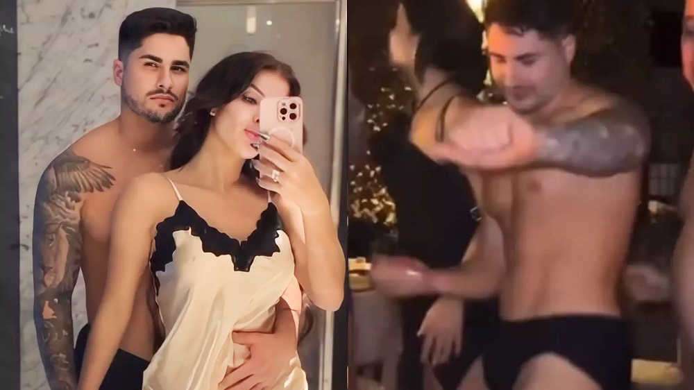 Jaquelline Grohalski dá ‘chega pra lá’ em Lucas Souza após flagrar o namorado sensualizando com outro homem