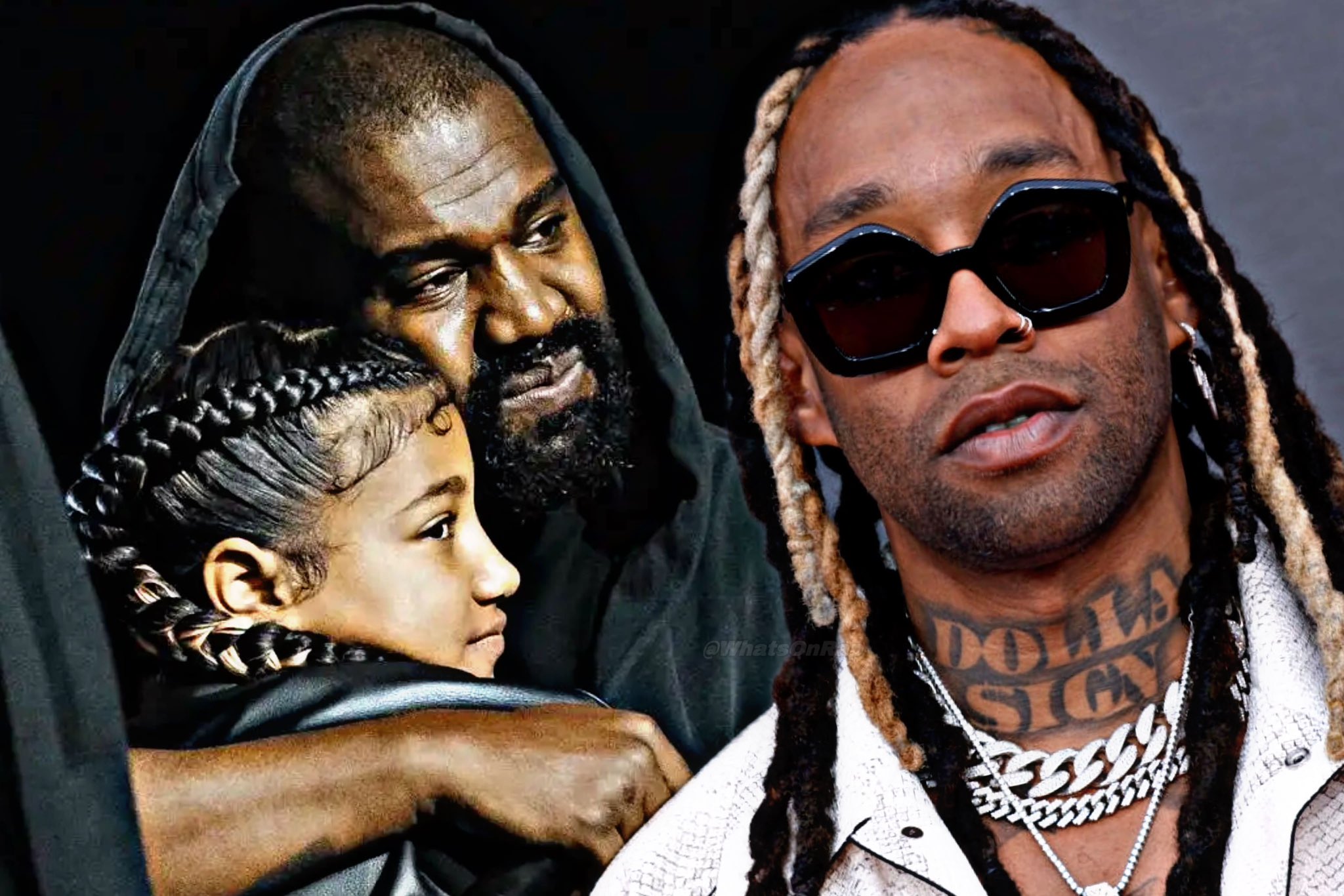 Imagem do post Letra e tradução: ‘Talking/Once Again’ – Kanye West feat Ty Dolla Sign e North West